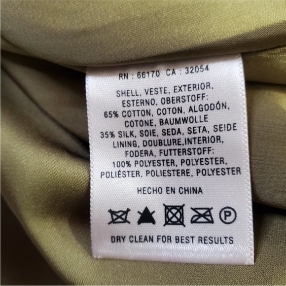 Maeve Anthropologie Vintage Style gold bird print pleated silk skirt Size 4 - Picture 11 of 12